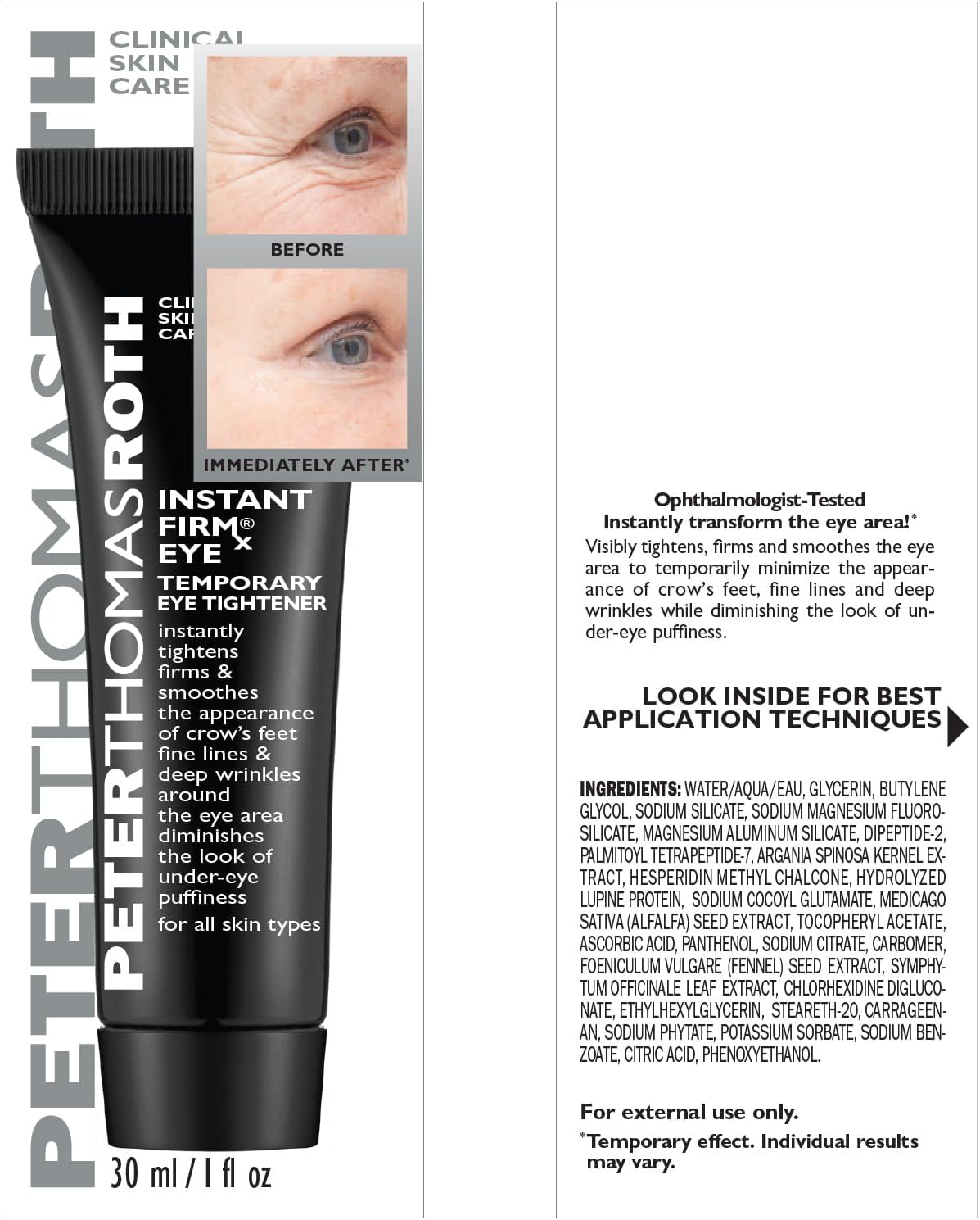 Peter Thomas Roth Face Care by Peter Thomas Roth Instant Firm Temporary Eye Tightener 30ml