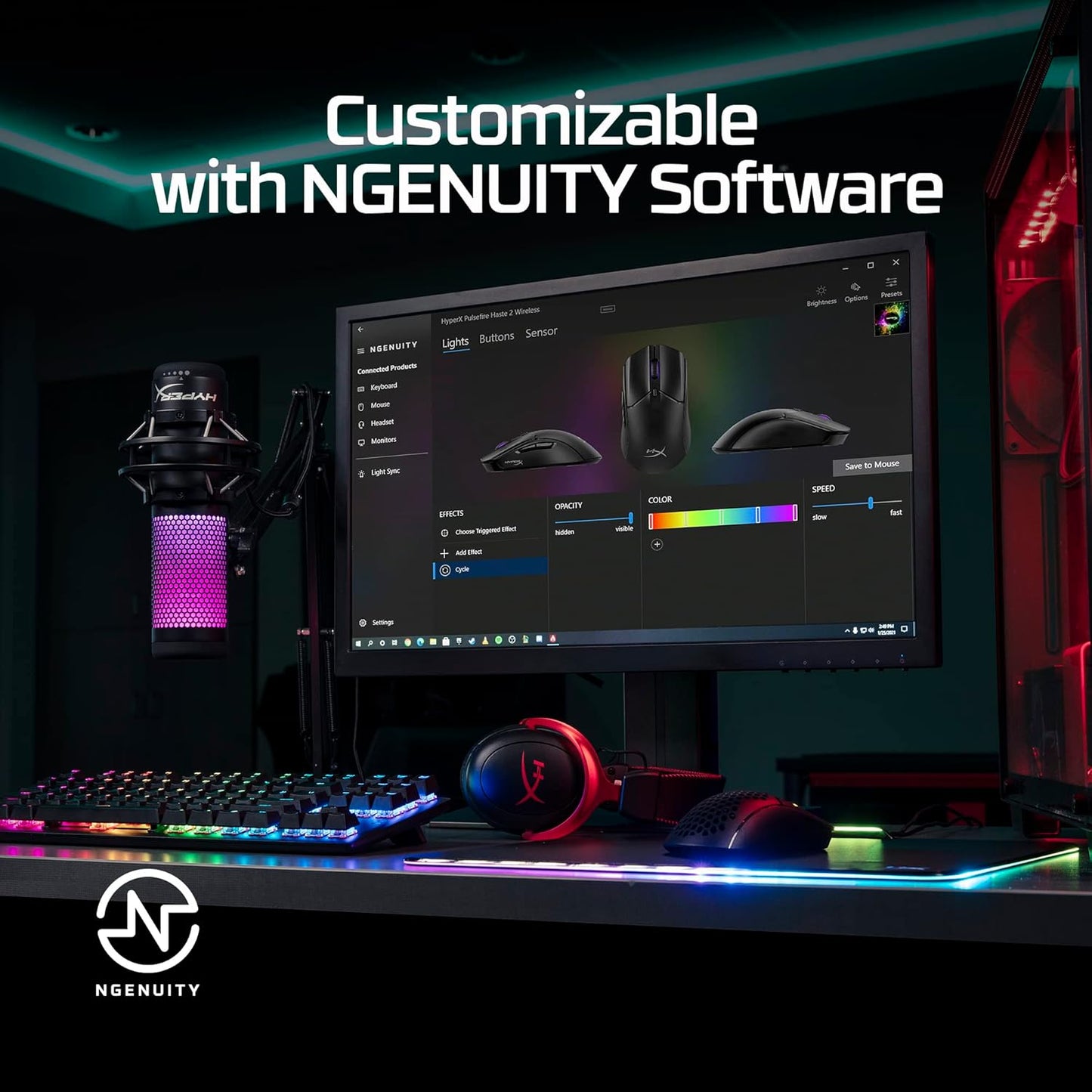 HyperX Pulsefire Haste 2 Wireless Gaming Mouse for PC