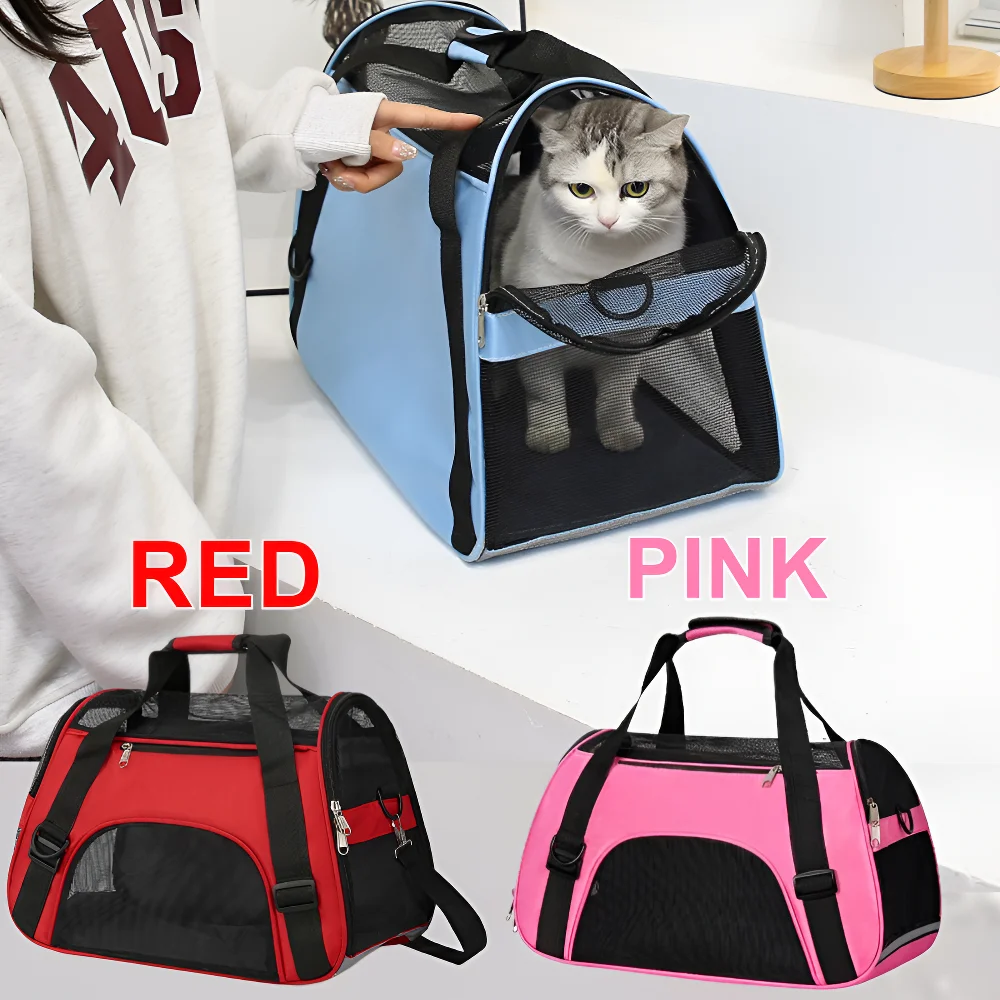 Portable Dog Cat Carrier Bag Pet Puppy Travel Bags Breathable Mesh Small Dog Cat Dogs Outdoor Tent Carrier Outgoing Pets Handbag
