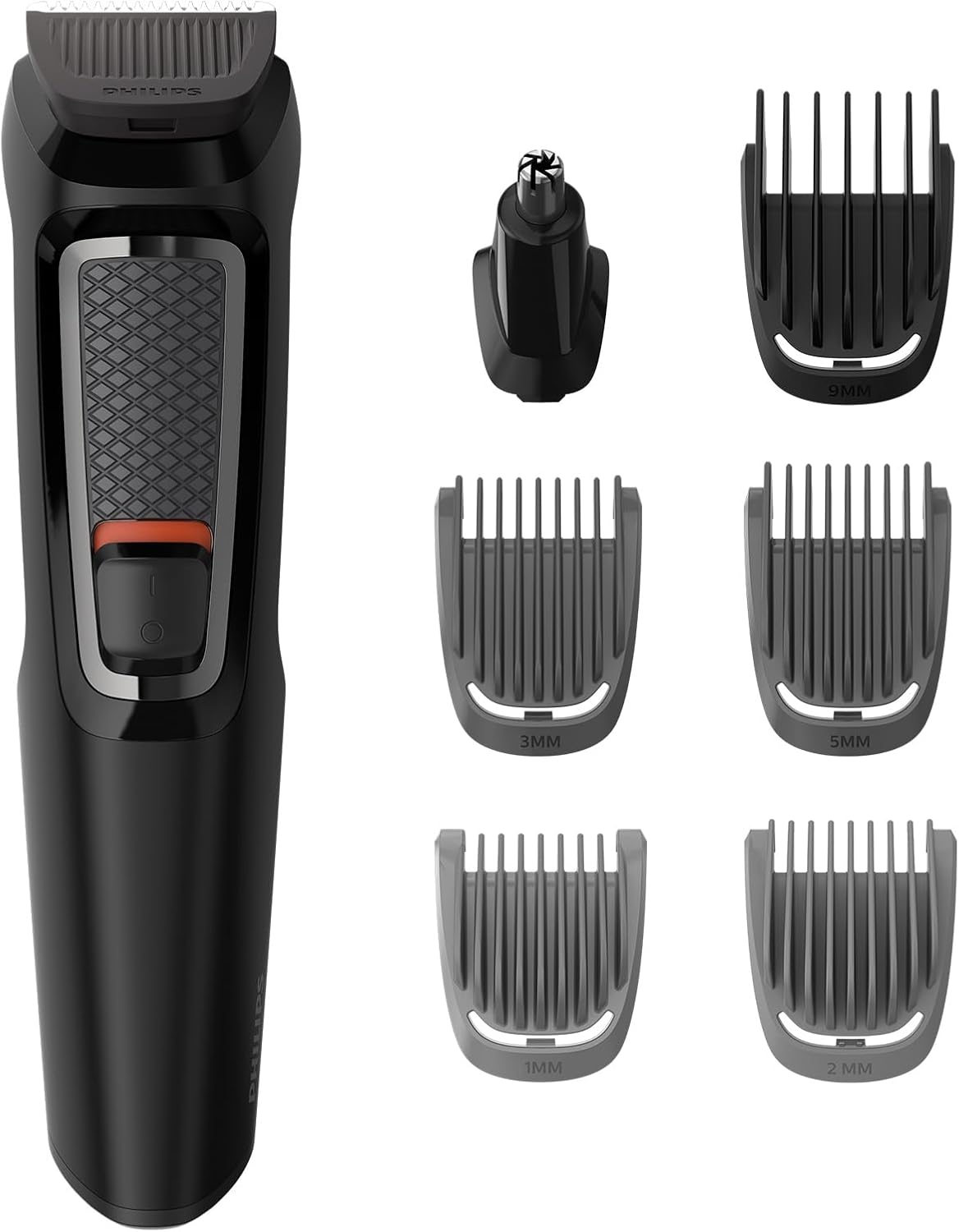 Philips 7-in-1 All-In-One Trimmer, Series 3000 Grooming Kit for Beard & Hair with 7 Attachments