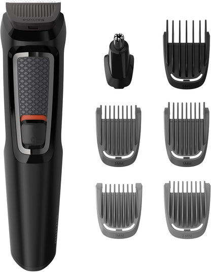 Philips 7-in-1 All-In-One Trimmer, Series 3000 Grooming Kit for Beard & Hair with 7 Attachments