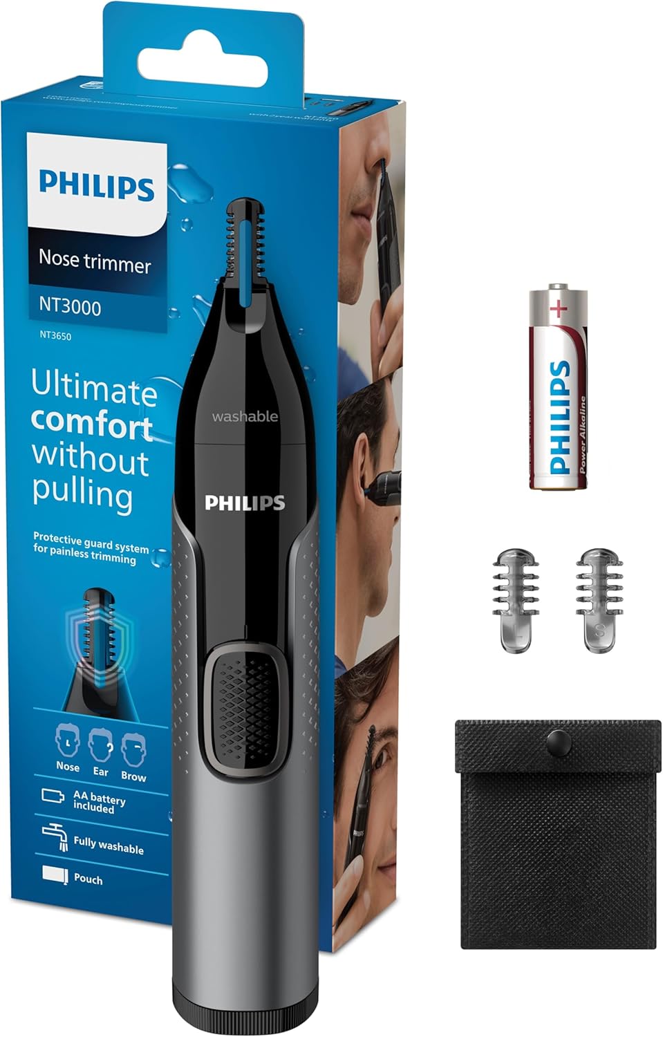Philips NT3650/16 NOSE TRIMMER WINDOW BOX, Grey