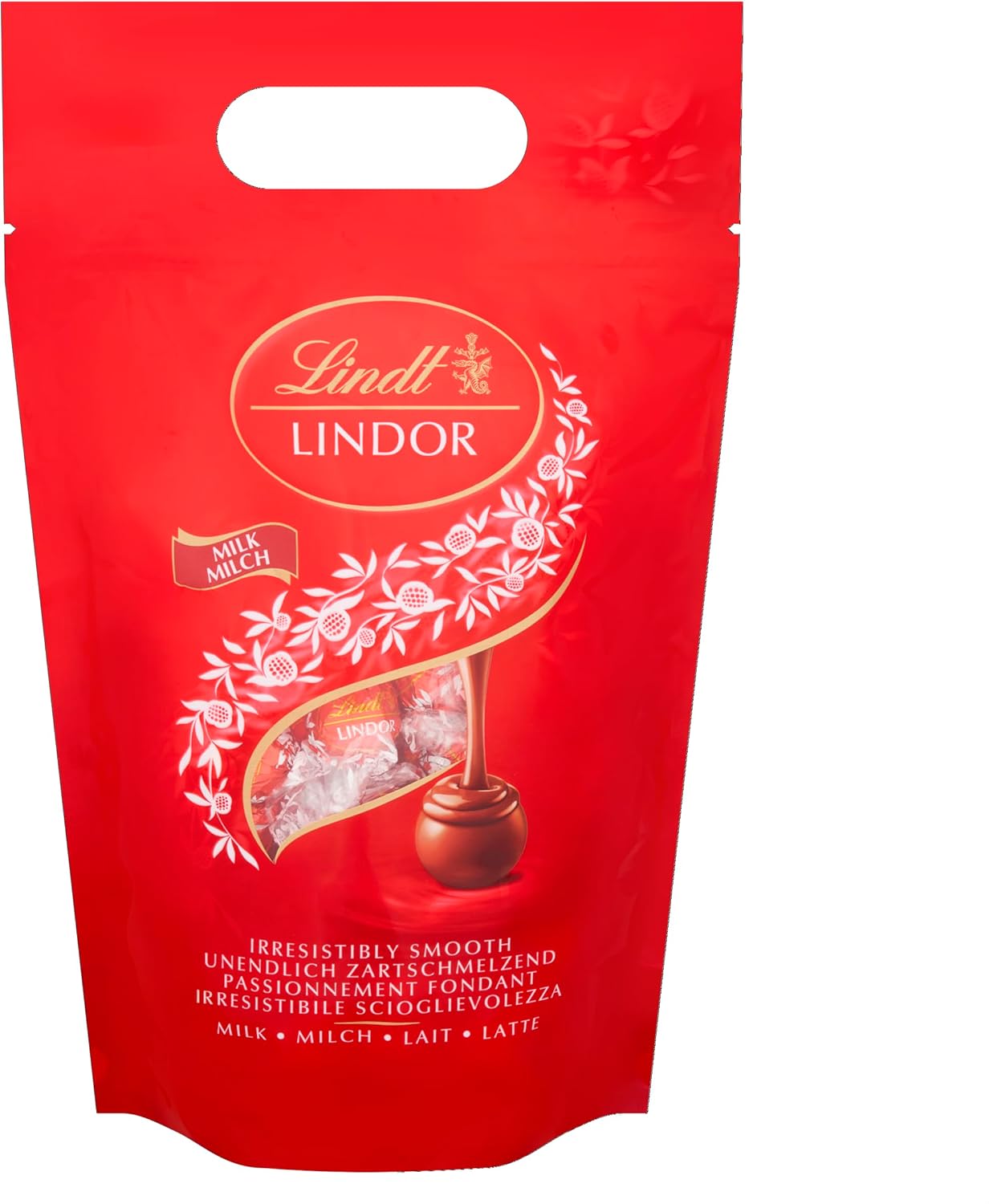Lindt Lindor Milk Chocolate Truffles Bag - Approx 80 balls, 1kg