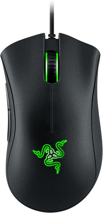 Razer DeathAdder Essential (2021) - Wired Gaming Mouse (Optical Sensor, 6400 DPI, 5 Programmable Buttons, Ergonomic Form Factor) Black