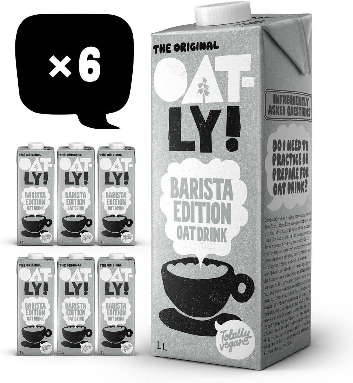 Oatly Oat Drink Barista Edition 1 Litre (Pack of 6)