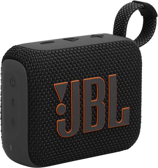 JBL Go 4 in Black - Portable Bluetooth Speaker Box Pro Sound, Deep Bass and Playtime Boost Function