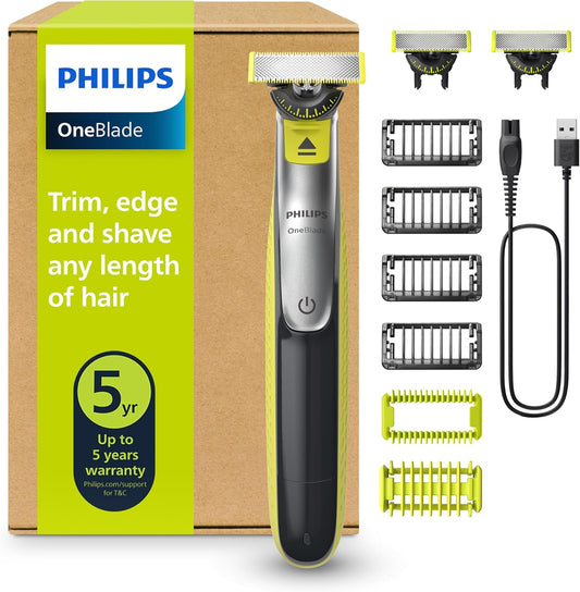 Philips OneBlade 360 Authentic Face & Body Electric Beard Trimmer, Shaver and Body Groomer