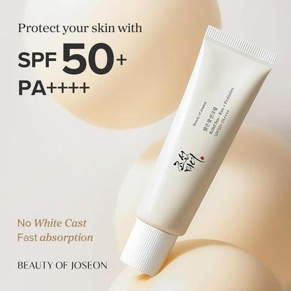 Beauty of Joseon - SPF 50+ sunscreen with rice extracts, and probiotics