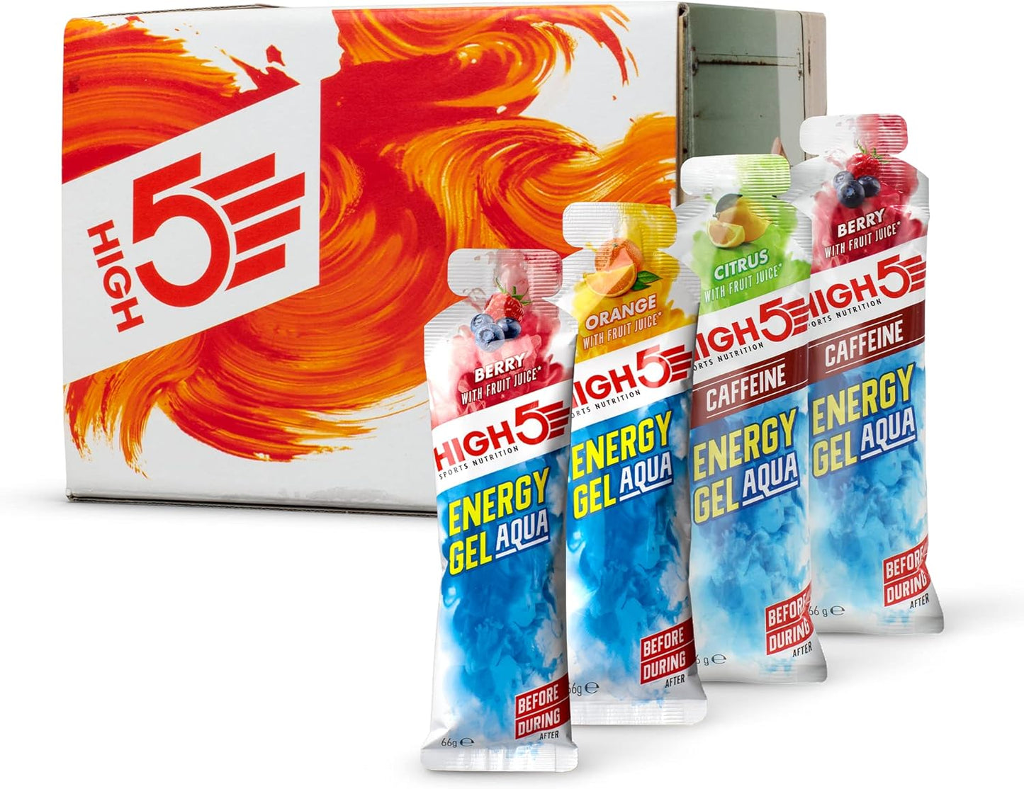 HIGH5 Energy Gel Aqua - Quick Release Sports Gels to Power Muscles for Peak Performance