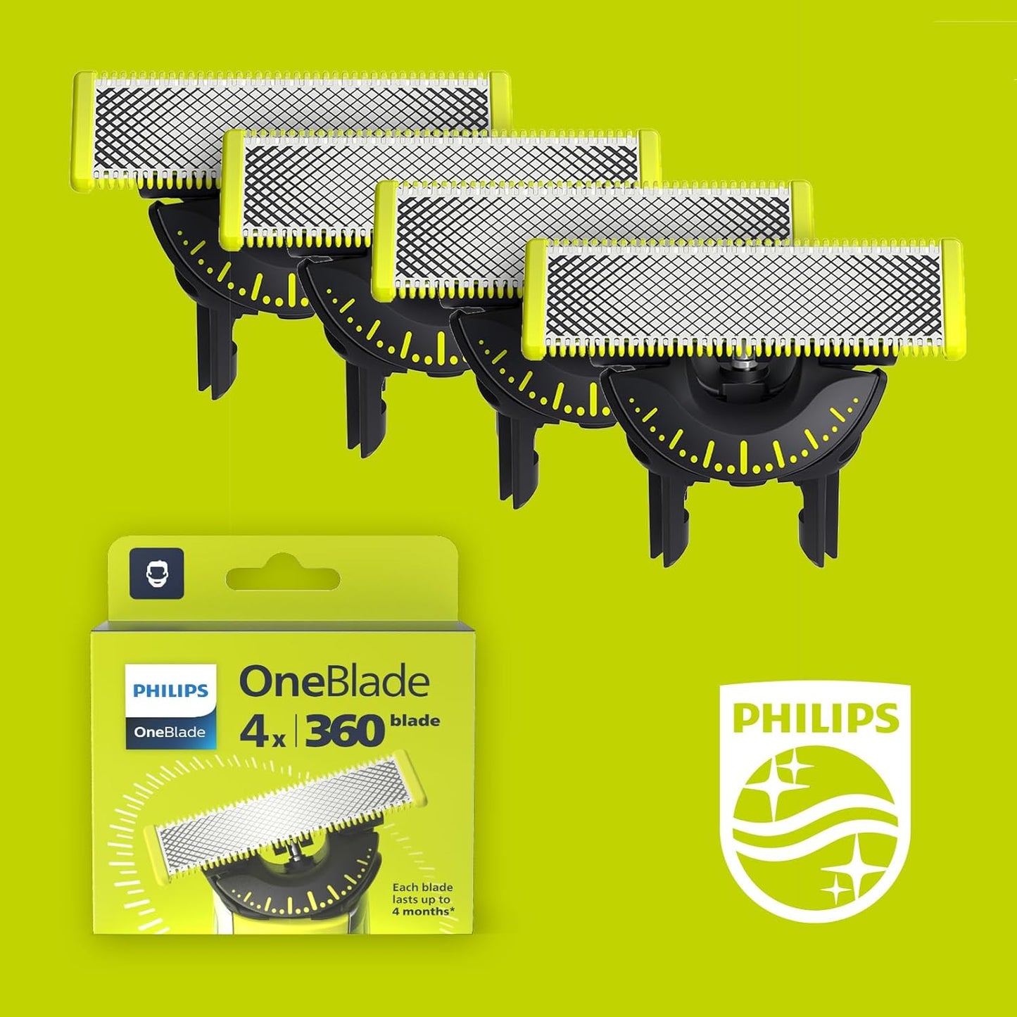 Philips OneBlade 360-Innovation Authentic Replacement Blades