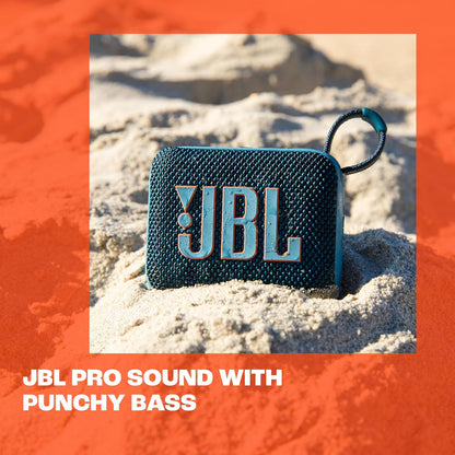 JBL Go 4 in Black - Portable Bluetooth Speaker Box Pro Sound, Deep Bass and Playtime Boost Function