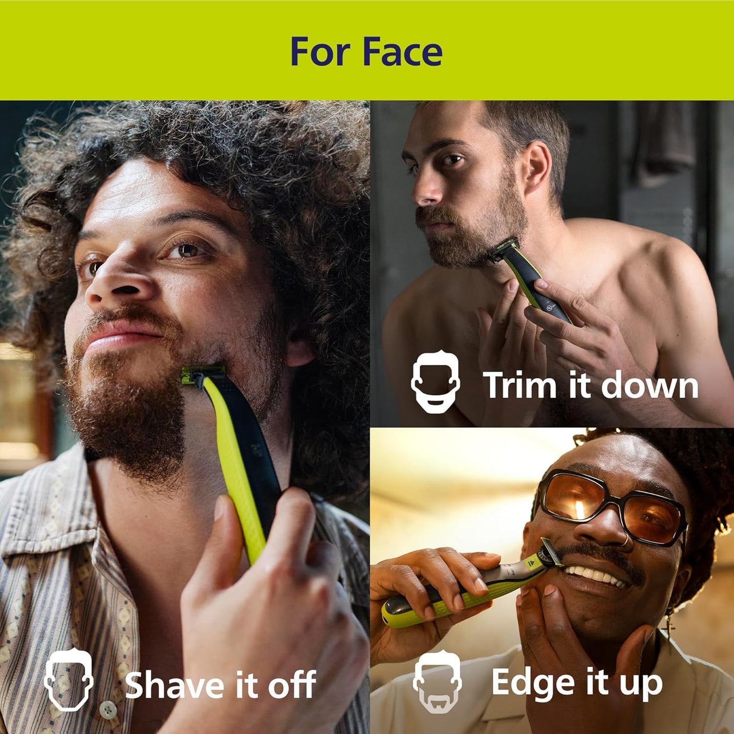 Philips OneBlade 360 Authentic Face & Body Electric Beard Trimmer, Shaver and Body Groomer