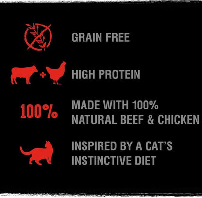 Crave Adult Dry Food with Beef & Chicken, 7 kg (1 Bag) - Premium Dry Cat