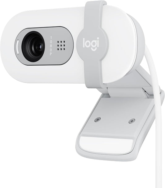 Logitech Brio 100 Full HD Webcam for Meetings and Streaming, Auto-Light Balance
