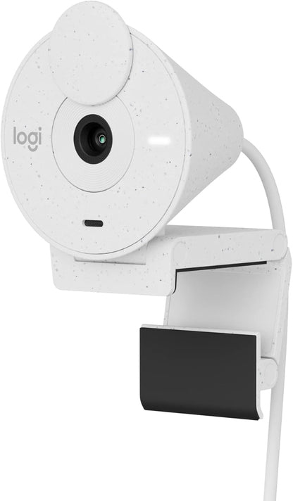 Logitech Brio 300 Full HD Webcam with Privacy Shutter, Noise Reduction Microphone