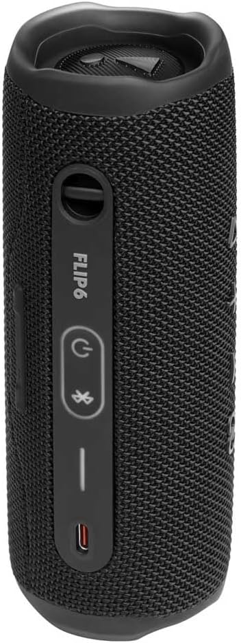 JBL Flip 6 Portable Bluetooth Speaker with 2-way speaker system and powerful JBL Original Pro Sound, up to 12 hours of playtime, in black