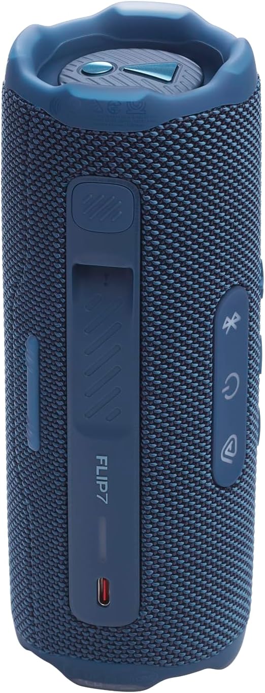 JBL Flip 7, Wireless Portable Bluetooth Speaker, 16 Hours of Playtime, IP68 Waterproof, Dustproof and Drop-Proof, JBL Pro Sound with AI Boost, Auracast Multi-Speaker Connection, Blue