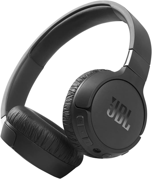 JBL Tune 660NC Wireless Over-Ear Bluetooth Headphones with active noise cancellation, in black