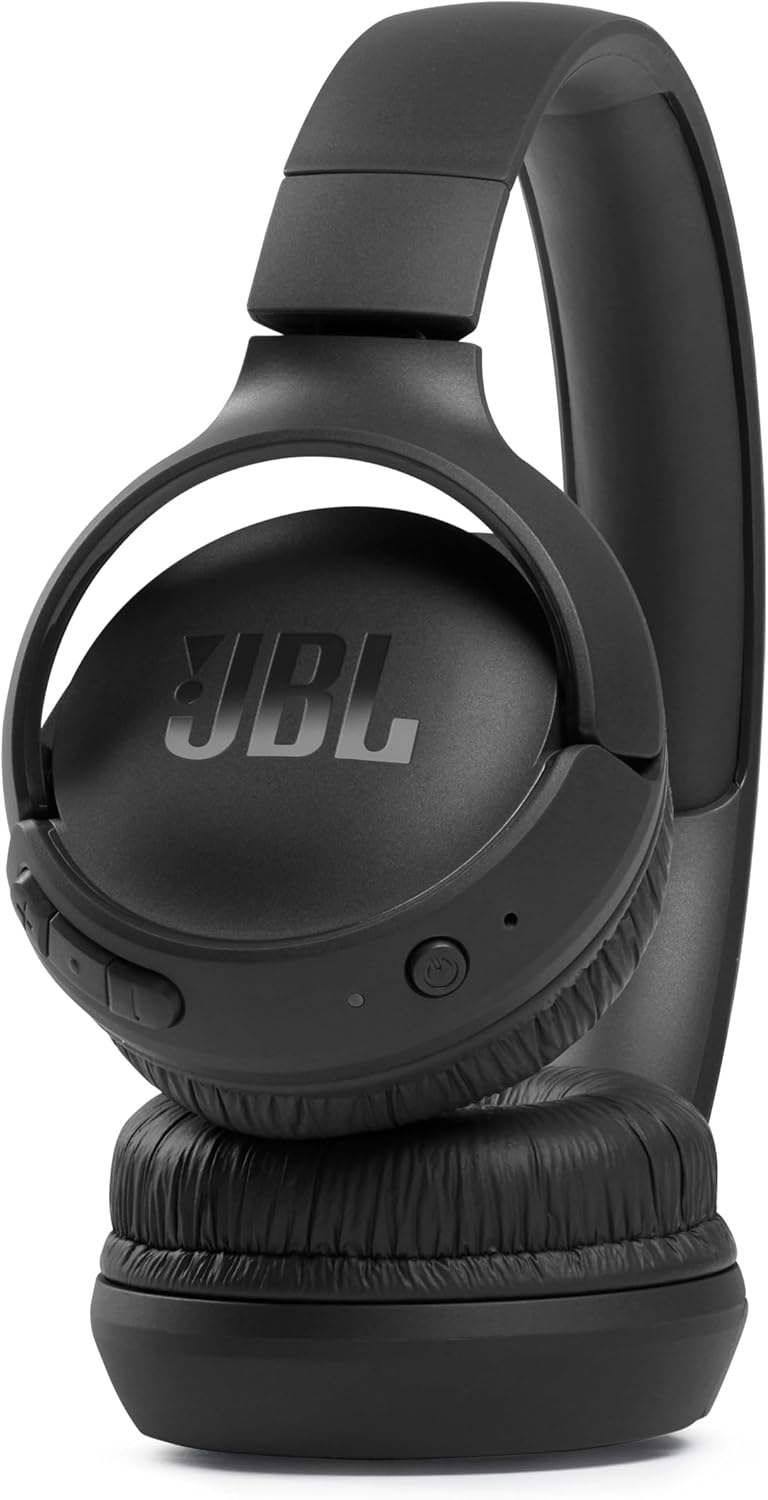 JBL Tune510BT - Wireless on-ear headphones featuring Bluetooth 5.0, up to 40 hours battery life in Black Color with premium design