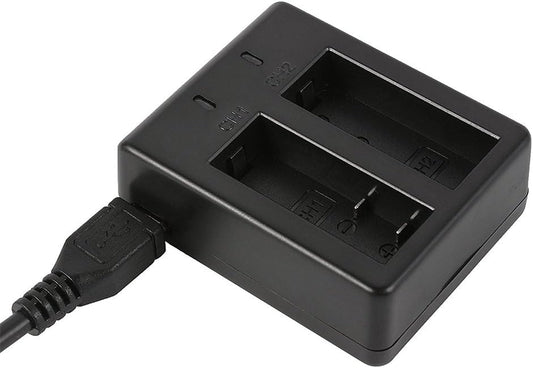 IXROAD Action Camera Charger, Dual USB Battery Charger for Action Cam Sports Camera