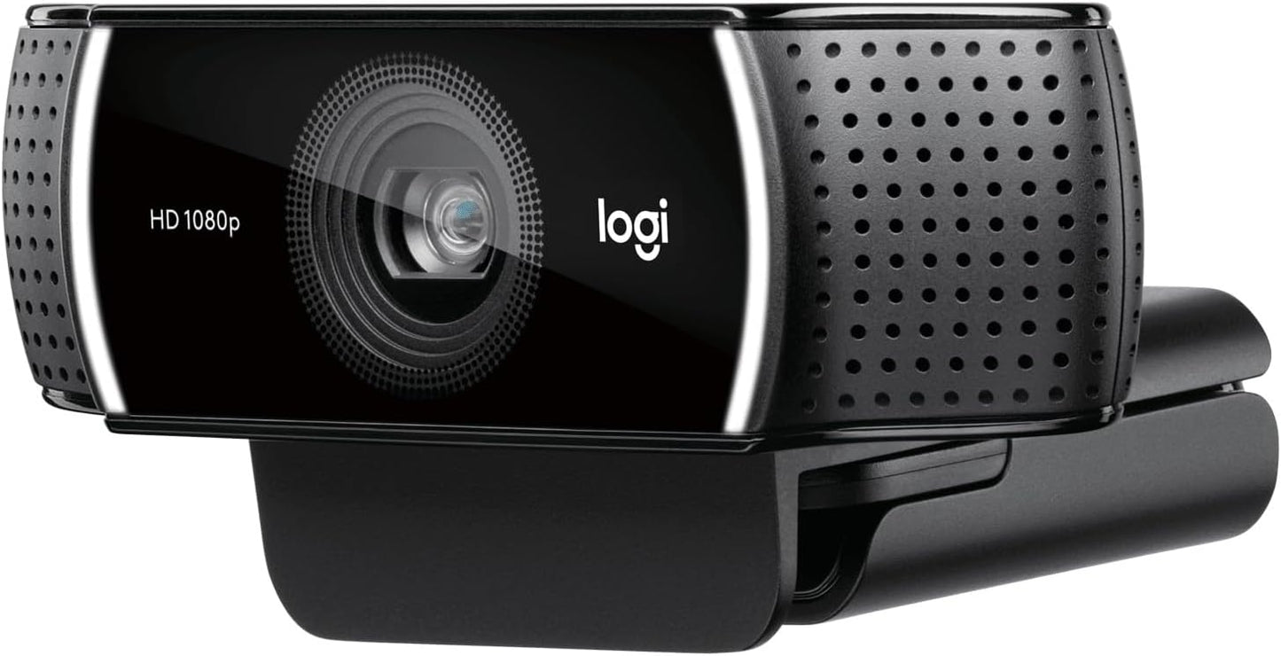 Logitech C922 Pro Stream Webcam, HD 1080p/30fps or HD 720p/60fps