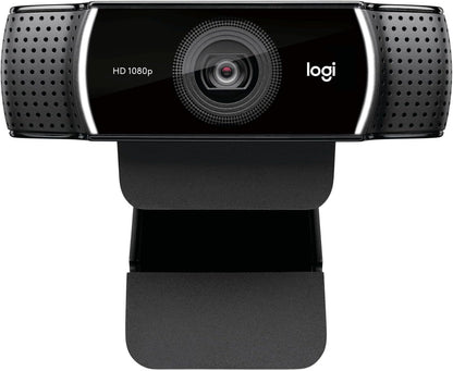 Logitech C922 Pro Stream Webcam, HD 1080p/30fps or HD 720p/60fps