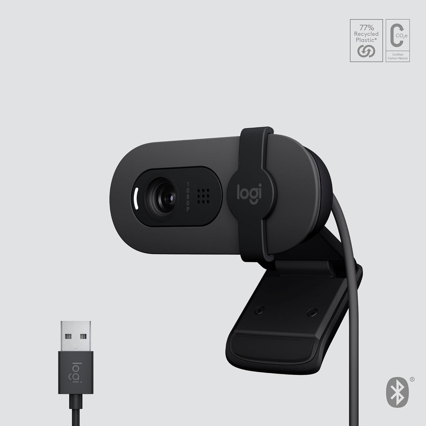 Logitech Brio 105 Full HD 1080p Business Webcam with Auto-Light Balance