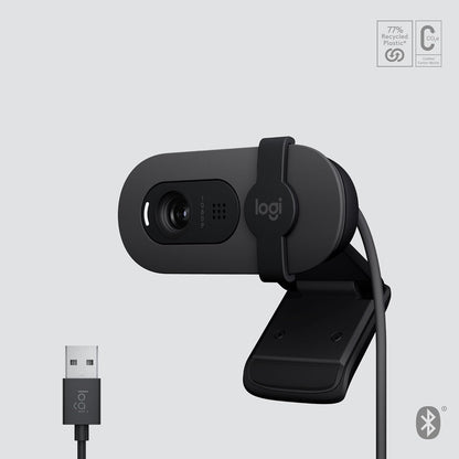 Logitech Brio 105 Full HD 1080p Business Webcam with Auto-Light Balance