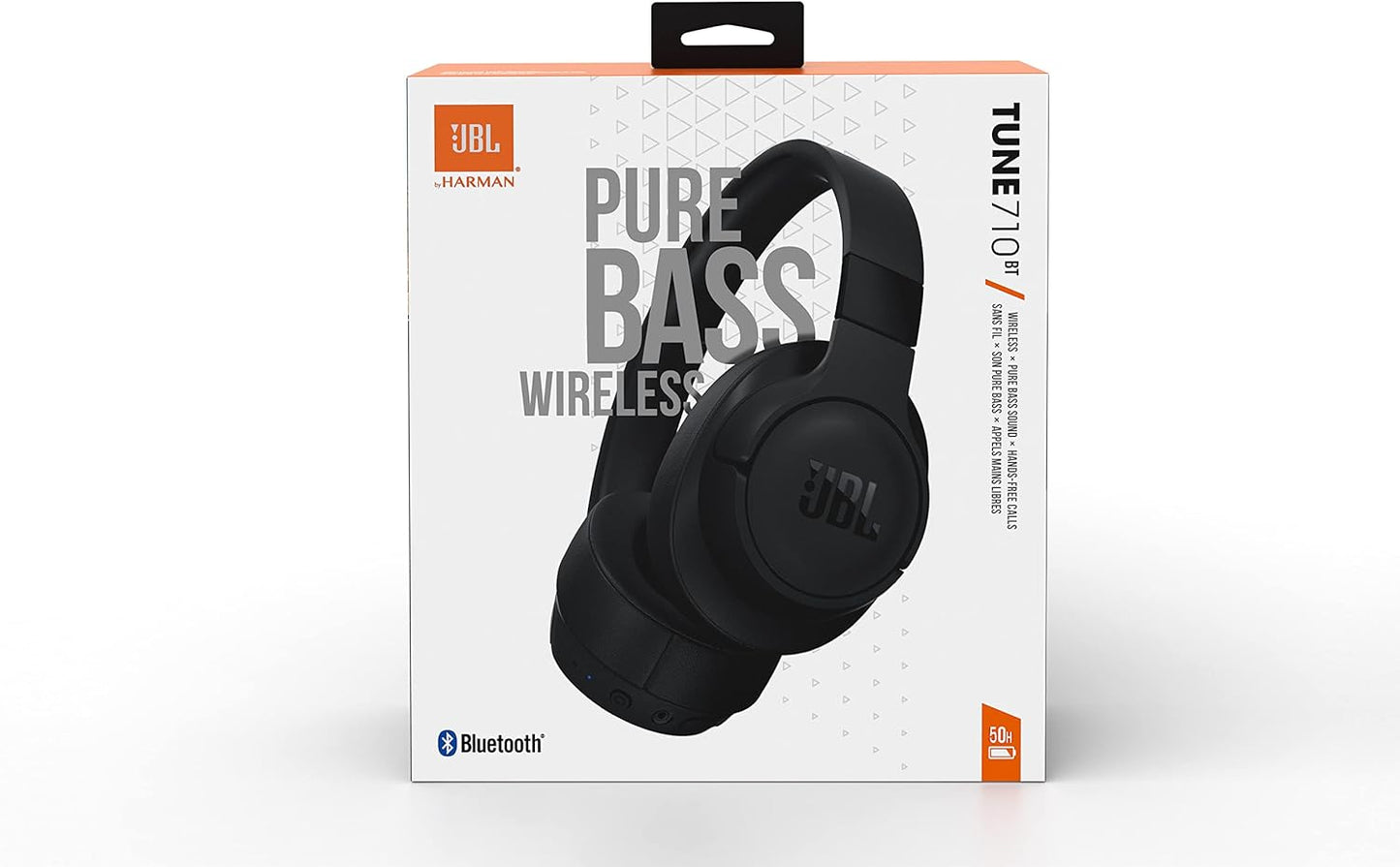 JBL Tune 710BT Wired and Wireless Over-Ear Headphones with Built-In Microphone, Multi-Point Connection and Hands-Free Controls