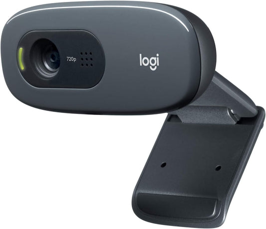 Logitech C270 HD Webcam, HD 720p/30fps