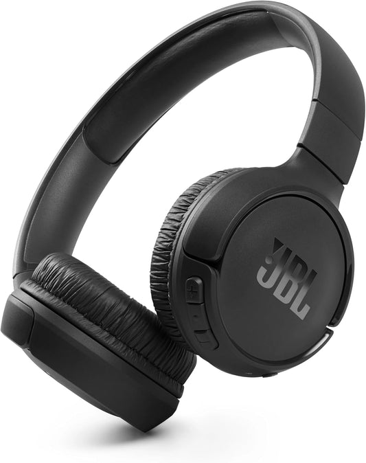 JBL Tune510BT - Wireless on-ear headphones featuring Bluetooth 5.0, up to 40 hours battery life in Black Color with premium design