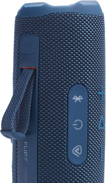 JBL Flip 7, Wireless Portable Bluetooth Speaker, 16 Hours of Playtime, IP68 Waterproof, Dustproof and Drop-Proof, JBL Pro Sound with AI Boost, Auracast Multi-Speaker Connection, Blue