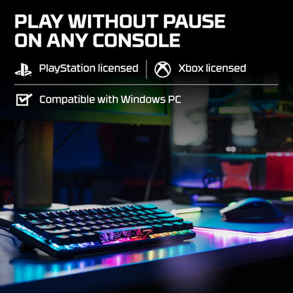 HyperX Alloy Origins 60 – Mechanical Gaming Keyboard - Ultra Compact 60% Form Factor – HyperX Aqua Switch (Tactile) - Double shot PBT keycaps - RGB LED Backlit -Side Printed Secondary Functions