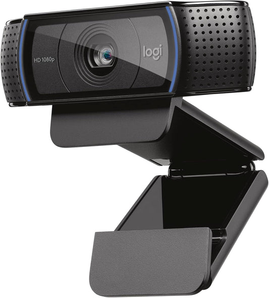 Logitech C920S HD Pro Webcam, Full HD 1080p/30fps Video