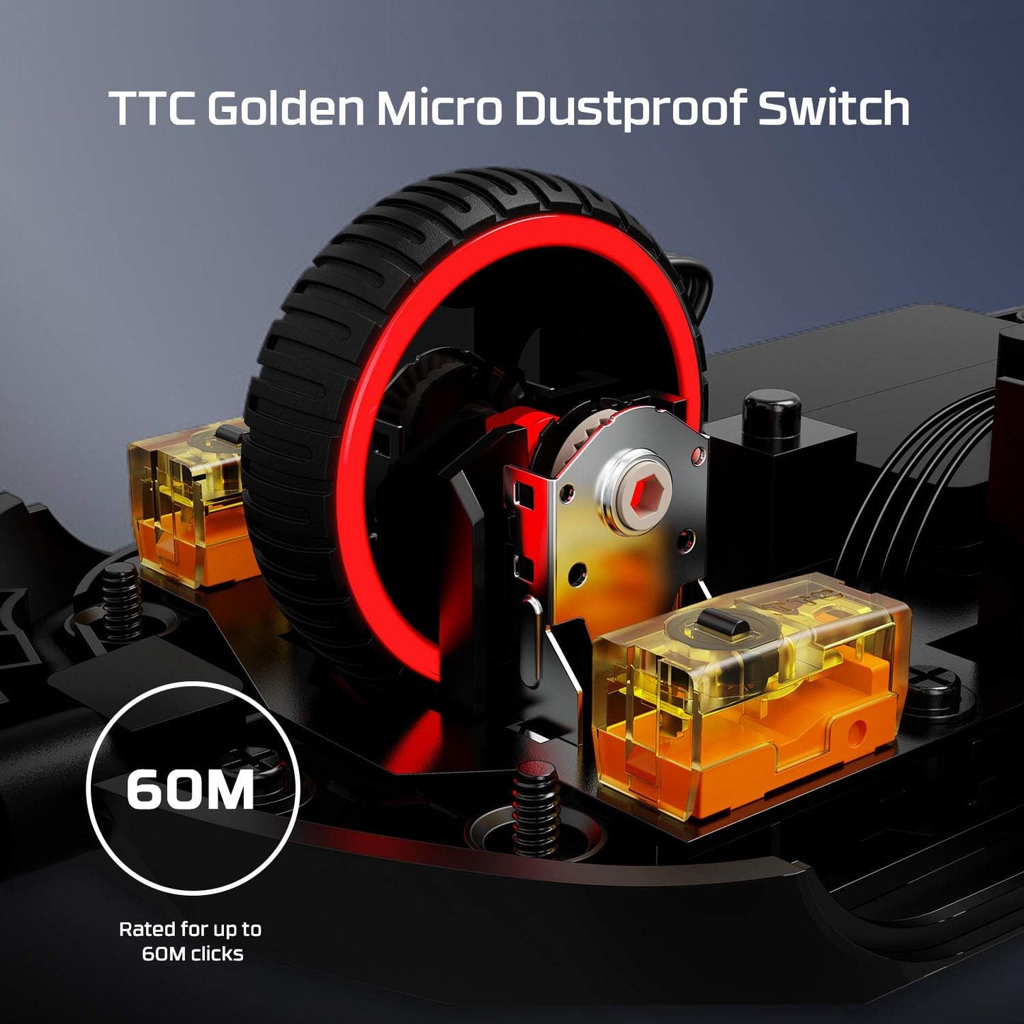 HyperX Pulsefire Haste – Gaming Mouse – Ultra-Lightweight, 59g, Honeycomb Shell, Hex Design, HyperFlex Cable, Up to 16000 DPI, 6 Programmable Buttons, Black