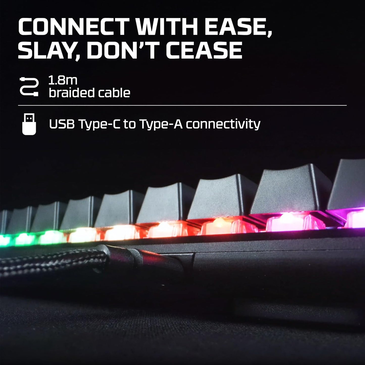 HyperX Alloy Origins 60 – Mechanical Gaming Keyboard - Ultra Compact 60% Form Factor – HyperX Aqua Switch (Tactile) - Double shot PBT keycaps - RGB LED Backlit -Side Printed Secondary Functions