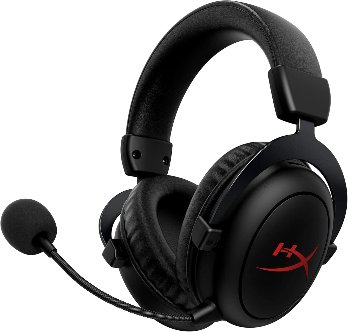 HyperX Cloud II Core Wireless - Gaming headset for PC, DTS Headphone:X spatial audio, memory foam ear pads, Black