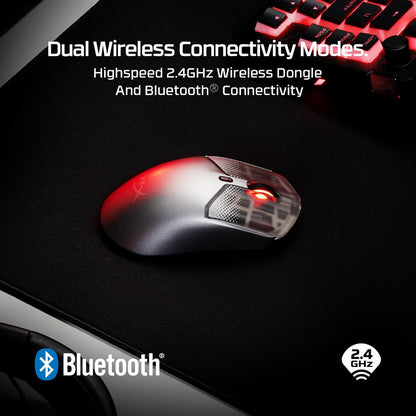 HyperX Pulsefire Haste 2 S – Wireless Gaming Mouse, Magnesium Case, Ultra-Light 64 g, 120h Battery, Glass Skates, 26K Sensor, Blue