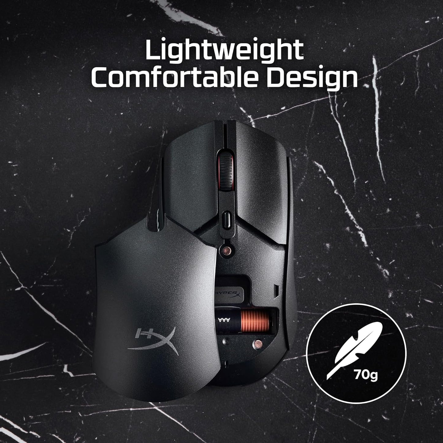 HyperX Mouse Black Lightweight, comfortable frame