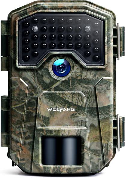 WOLFANG Wildlife Camera, 36MP 2K Trail Camera with 38pcs 940nm No Glow IR LEDs Night Vision Motion Activated Hunting Camera
