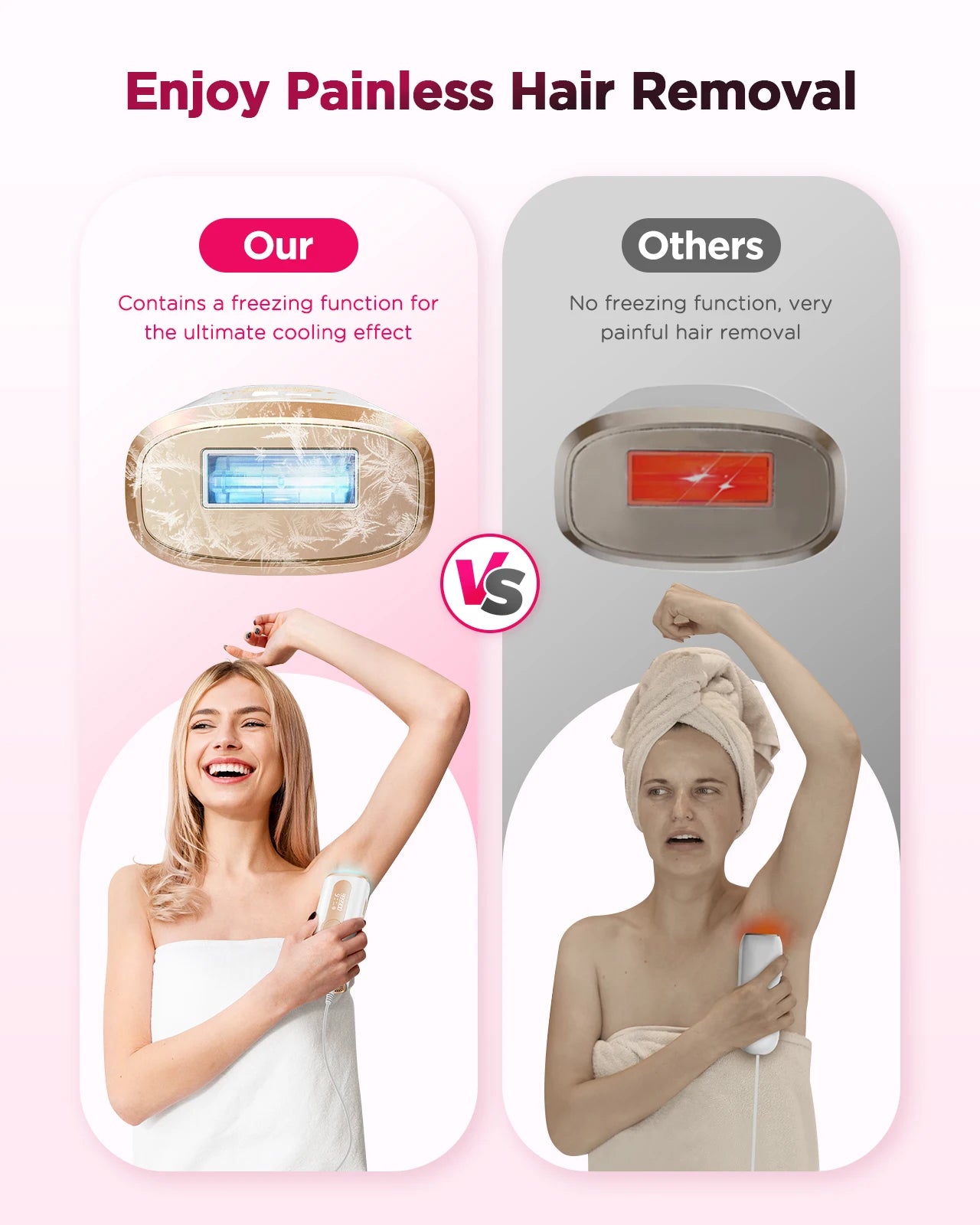 Ice-Cooling IPL Laser Hair Removal