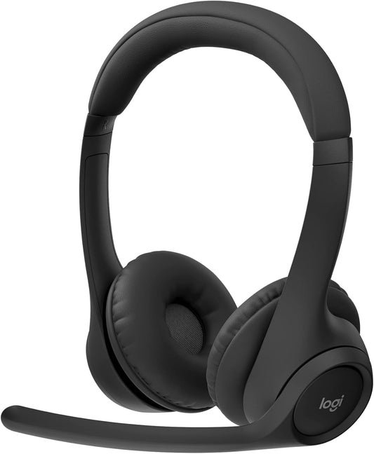 Logitech Zone 300 casque Bluetooth sans fil avec microphone anti-parasite, compatible avec Windows, Mac, Chrome, Linux, iOS, iPadOS, Android - Noir